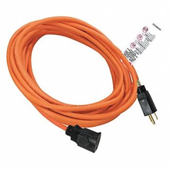 POWER FIRST Lock Ext Cord 25ft 16Ga 13A SJTW Orange, 52NY15