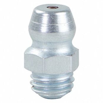 WESTWARD Grease Fitting Straight Stl 33/64 L PK10, 52NZ24