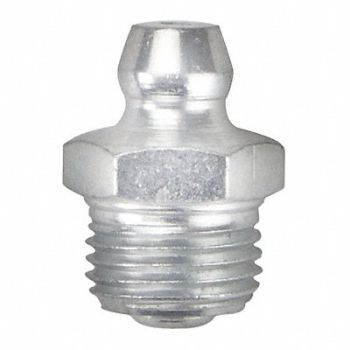 WESTWARD Grease Fitting Straight Stl 21/32 L PK10, 52NZ29