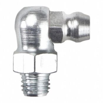 WESTWARD Grease Fitting 90 Deg Stl 49/64 L PK10, 52NZ48