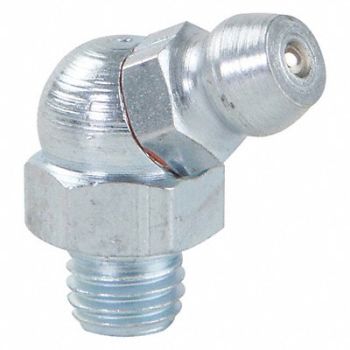 WESTWARD Grease Fitting 65 Deg Stl 47/64 L PK10, 52NZ50
