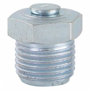 WESTWARD Fitting Straight Stl Zinc Plated PK10, 52NZ76
