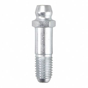 WESTWARD Grease Fitting Straight Stl 1-1/8 L PK10, 52NZ77