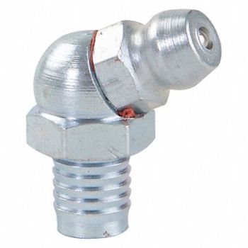WESTWARD Grease Fitting 30 Deg Stl 49/64 L PK10, 52NZ80