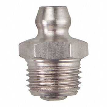 WESTWARD Grease Fitting Straight SS 21/32 L PK10, 52NZ85