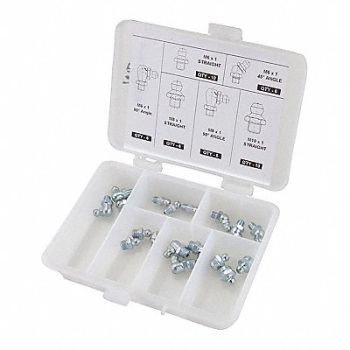 WESTWARD Grease Fitting Kit No Pieces 44 PK44, 52NZ88