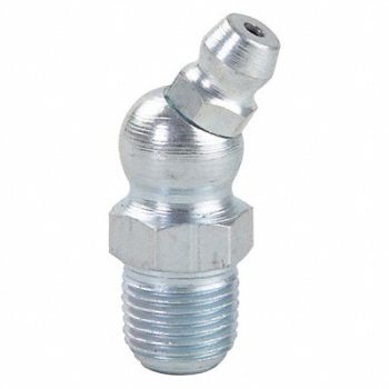 WESTWARD Grease Fitting 30 Deg Stl 1-7/32 L PK10, 52PA16