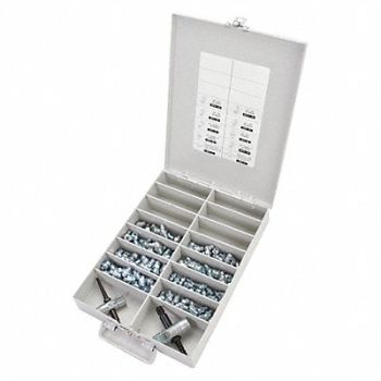 WESTWARD Grease Fitting and Inst. Tool Kit PK134, 52PA23