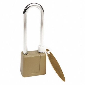 CCL Keyed Padlock 3/4 in Rectangle Green, 52PF39