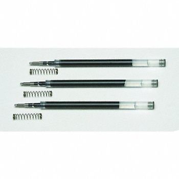 ABILITY ONE Pen Ink Refill Gel Black PK3, 52RW62