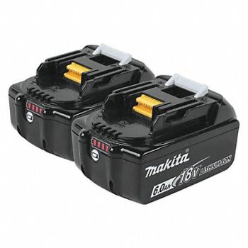 MAKITA Battery Pack (2) 6.0 Ah Li-Ion, 52RW98