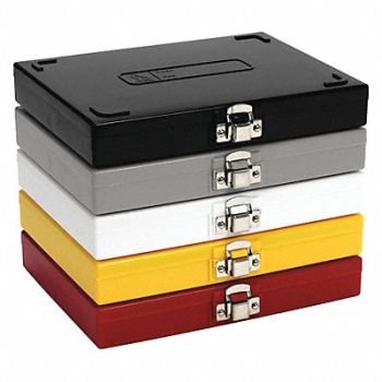 HEATHROW SCIENTIFIC Microscope Slide Box 100 Slots White, 52RX89