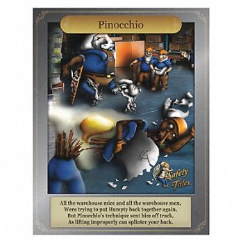 MANCOMM Safety Poster 21 in x 27 in Paper, 52TD65