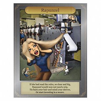 MANCOMM Safety Poster 21 in x 27 in Paper, 52TD70