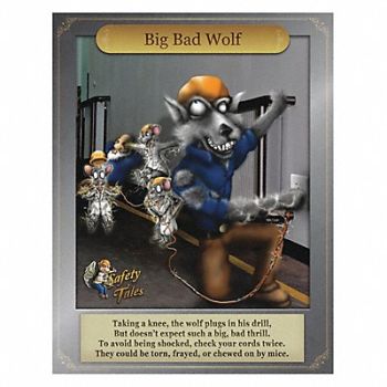 MANCOMM Safety Poster 21 in x 27 in Paper, 52TD71