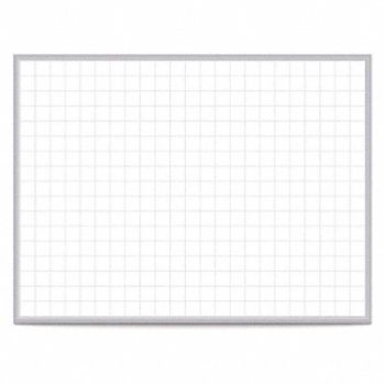 GHENT Dry Erase Board Magnetic Steel 96-1/2 W, 52VK15