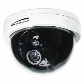 SPECO TECHNOLOGIES Camera Dome White Indoor 2 MP Line Res., 52VK19