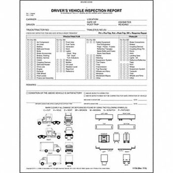 JJ KELLER Detailed Vehicle Inspection Report, 52VP15