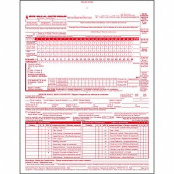 JJ KELLER Canadian Drivers Logbook With Carbon, 52VP49