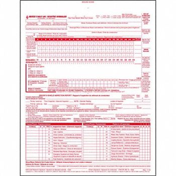 JJ KELLER Canadian Drivers Logbook Carbonless, 52VP62