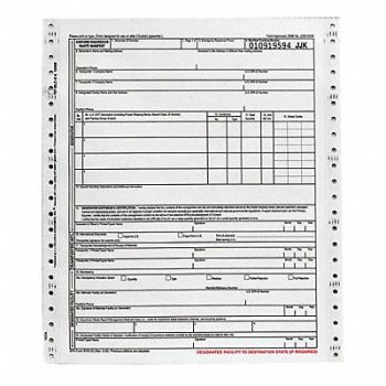 JJ KELLER Uniform Hazardous Waste Manifest PK500, 52VP67