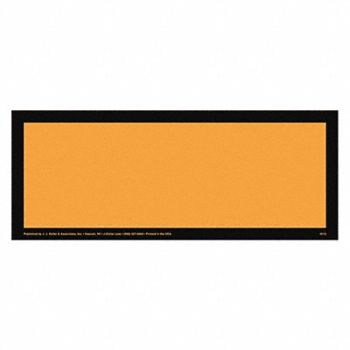 JJ KELLER Hazmat ID Placard 15-3/4 H 6-1/4 W, 52VP97