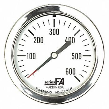 THUEMLING K4683 Pressure Gauge 0 to 400 psi 2-1/2 Dial, 52VR50