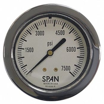 THUEMLING K4577 Pressure Gauge 0 to 10000 psi 2-1/2 Dial, 52VR92