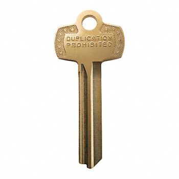 STANLEY Key Blank Keyway G Standard Type 7 Pins, 52VT60