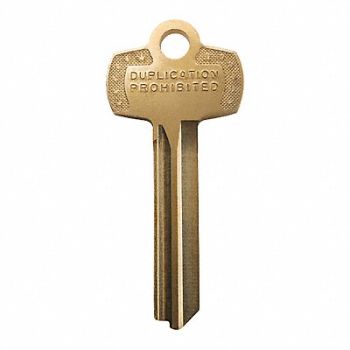 STANLEY Key Blank Keyway TE Standard Type 7 Pins, 52VT77