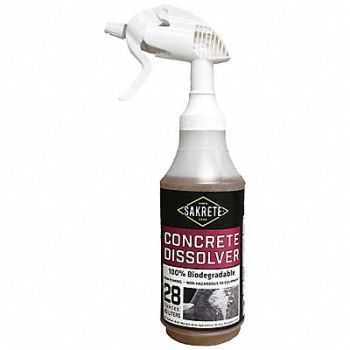 SAKRETE Concrete Dissolver Bottle Green .2 gal, 52VY64