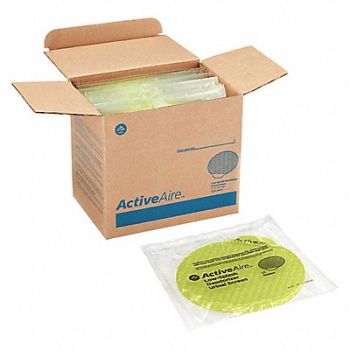 GEORGIA-PACIFIC K2059 Urinal Screen Round Yellow 3.68 oz PK12, 52WP69