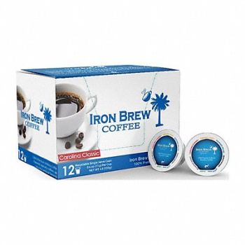 IRON BREW Coffee Carolina Classic Caff Ground PK12, 52WR58