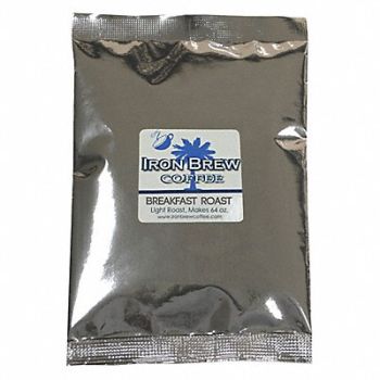 IRON BREW Coffee Breakfast Roast Caff Ground PK50, 52WR68