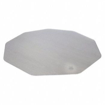 FLOORTEX Chair Mat Nonagon Clear 38 x39, 52WX32