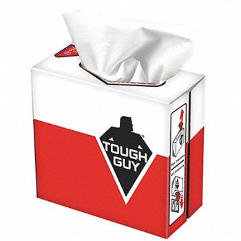 TOUGH GUY Dry Wipe 9 x 16-3/4 White, 52WY22