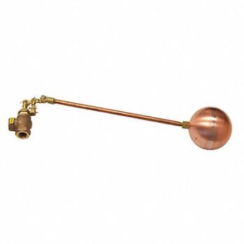 GRAINGER APPROVED Float Valve 3/4 Size FNPT 16 Rod L, 52WY42