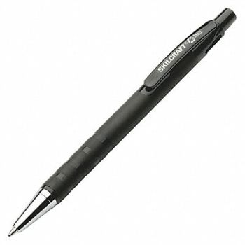 ABILITY ONE Ballpoint Pens 1.0mm Black PK12, 52WY74