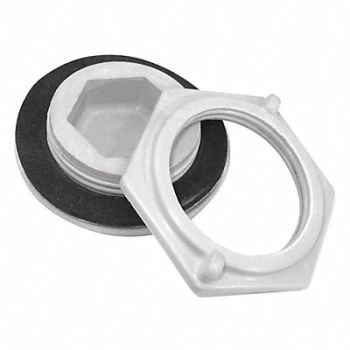 HUBBELL-WIEGMANN Hole Plug Gray Matte 1.28 Hole Dia, 52XE10
