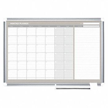 MASTERVISION Dry Erase Board 37-13/16 H 50-13/64 W, 52XG65