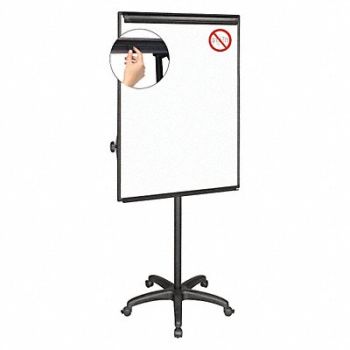 MASTERVISION Dry Erase Board Easel 74-1/2 H 29-1/2 W, 52XG92