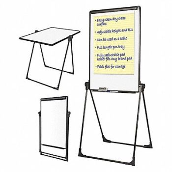 MASTERVISION Dry Erase Board Easel 67 H 30-1/2 W, 52XG94