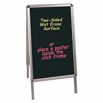 MASTERVISION Double Sided Sign Holder 39-1/2 H, 52XH09
