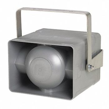 FEDERAL SIGNAL Electronic Siren Gray Voltage 120/240VAC, 52XJ38