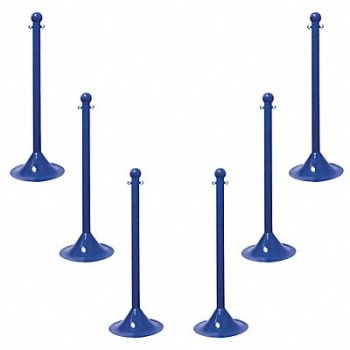 MR. CHAIN Stanchion Post Dia 2 Blue PK6, 52YA56