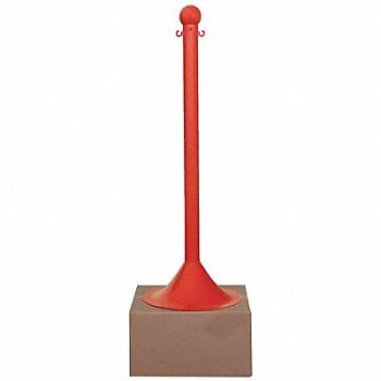 MR. CHAIN Stanchion Post Dia 2 Red, 52YA64