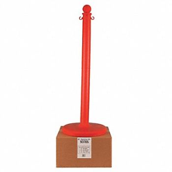 MR. CHAIN Stanchion Post Dia 2-1/2 Red, 52YA71