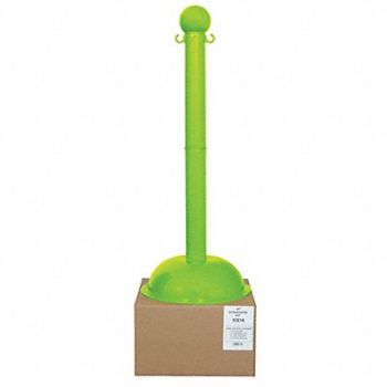 MR. CHAIN Stanchion Post Dia 3 Safety Green, 52YA81