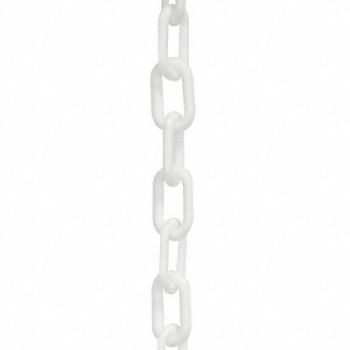 MR. CHAIN Plastic Chain 2 50 ft L White, 52YA82