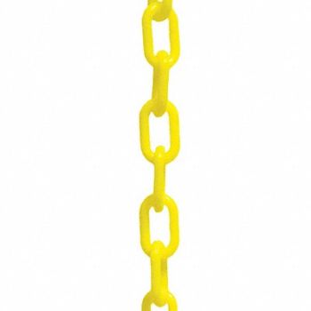 MR. CHAIN Plastic Chain 2 100 ft L Yellow, 52YA86